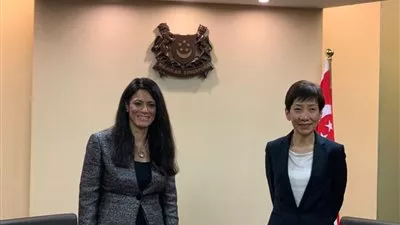 المشاط تبحث فرص التعاون المستقبلية بين مصر وسنغافورة