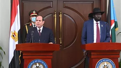 السيسى: مصر ستظل الشقيق الحريص على مصلحة شعب جنوب السودان