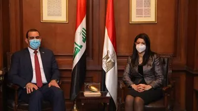 «المشاط» تبحث مع وزير التخطيط العراقى نتائج اللجنة العليا المشتركة