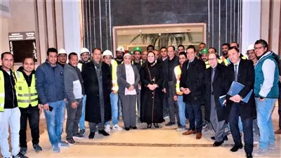 «جامع» تتفقد مقر الوزارة بالحي الحكومي بالعاصمة الإدارية الجديدة