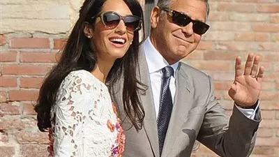 جورج كلونى وأمل علم الدين ينتظران طفلهما الاول