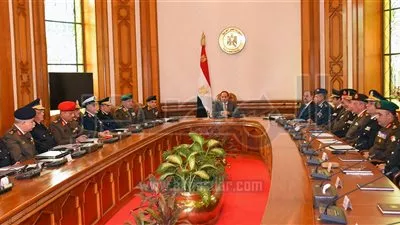 تفاصيل اجتماع السيسي مع قيادات القوات المسلحة والشرطة