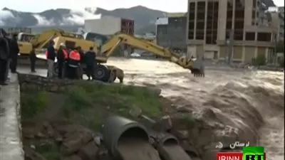 بالفيديو.. الفيضانات تضرب 20 محافظة إيرانية 