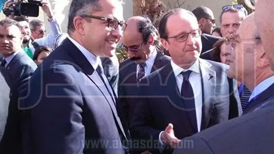 بالصور.. رئيس فرنسا يزور قلعة صلاح الدين والمتحف القبطي
