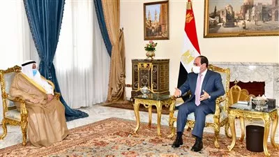 «السيسى» يستقبل سفير الكويت في نهاية فترة عمله بالقاهرة