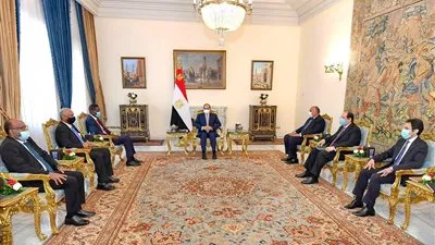 السيسى يبحث مع وفدًا سودانيًا القضايا الإقليمية ذات الاهتمام المشترك